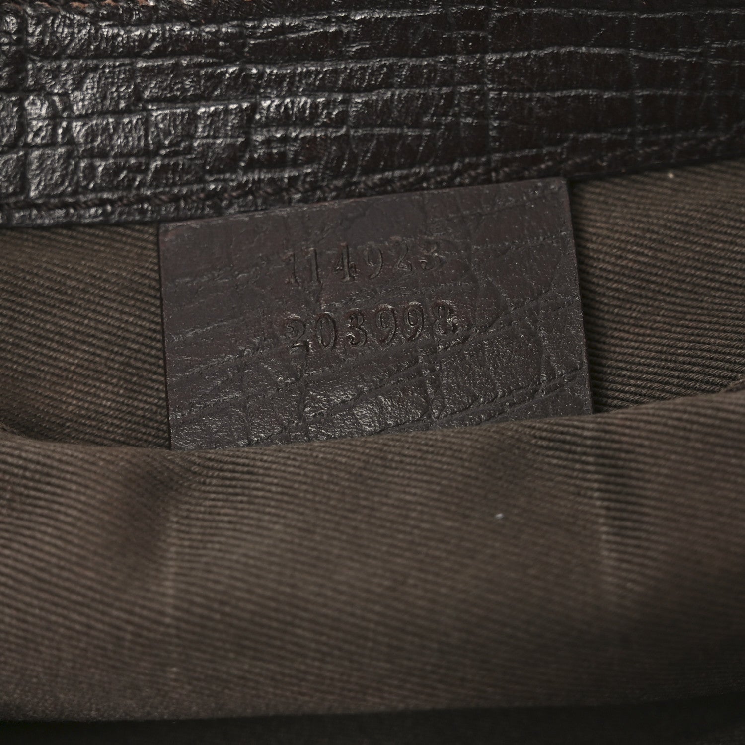 Gucci Monogram Horsebit Clutch Dark Brown