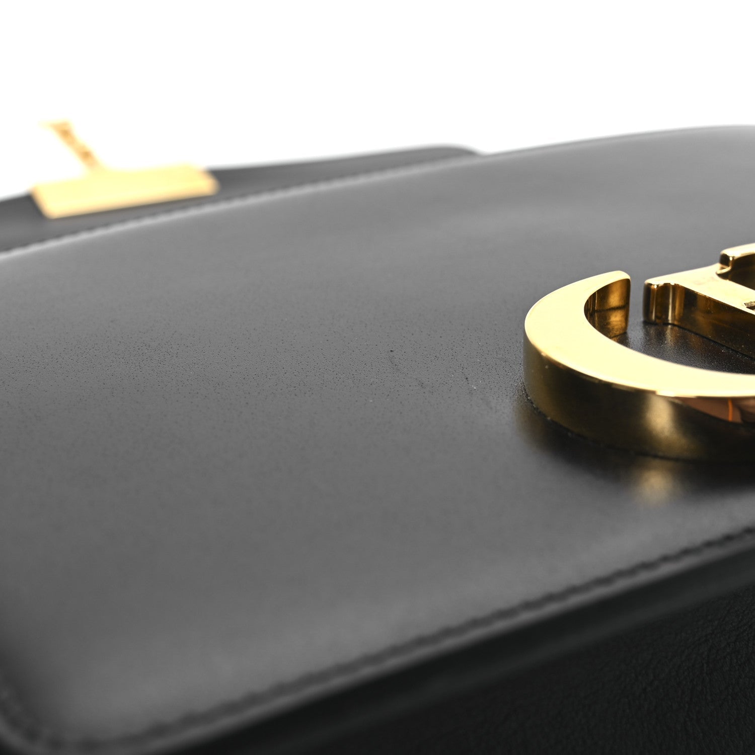 Christian Dior Box Calfskin 30 Montaigne Flap Bag Black