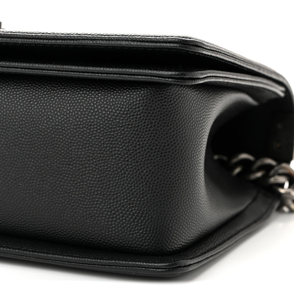 Chanel Caviar Quilted Medium Boy Flap Black