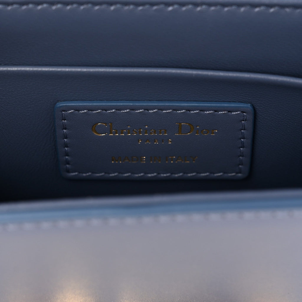 Christian Dior Box Calfskin 30 Montaigne Box Bag Blue