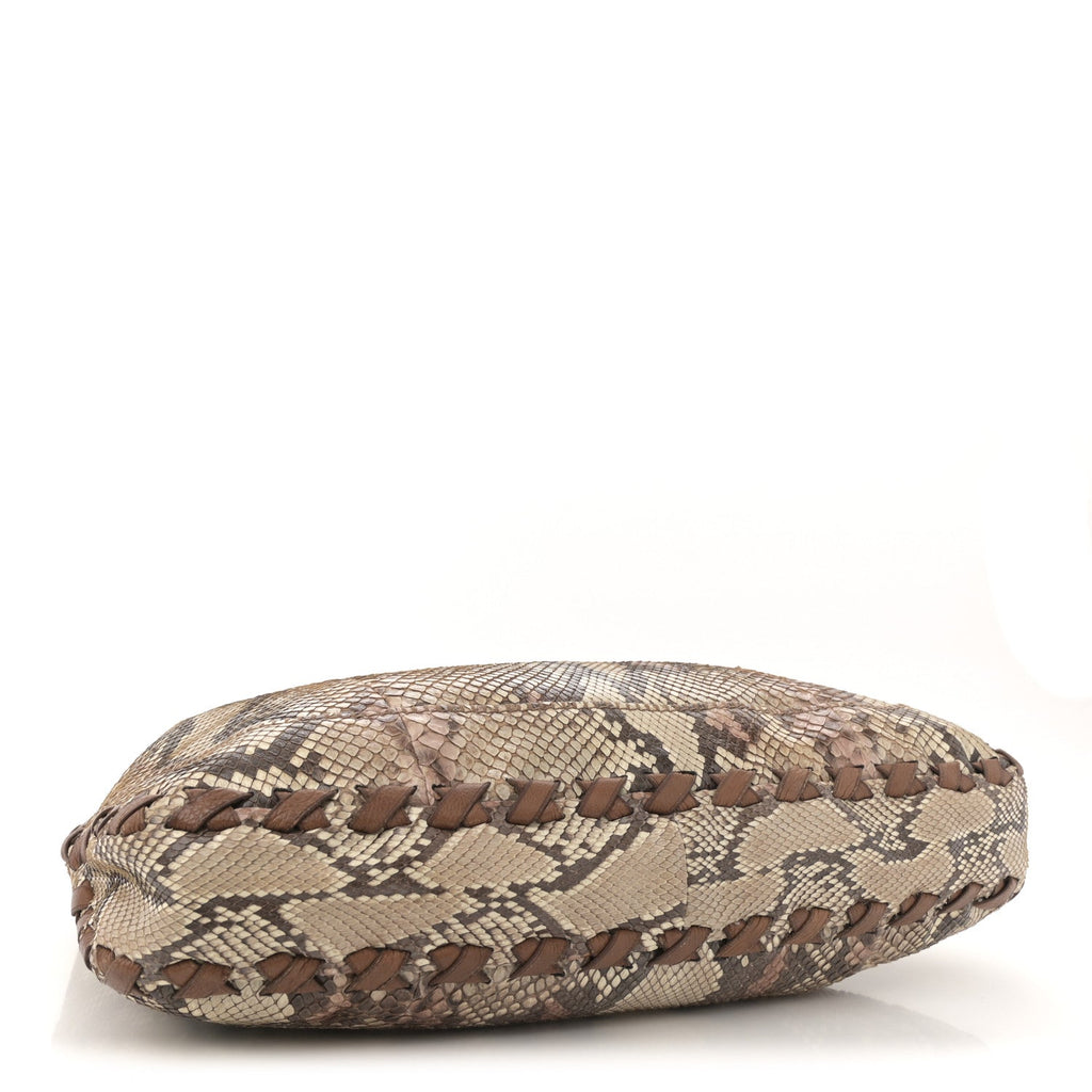 Gucci Snakeskin Large New Jackie Shoulder Bag Multicolor