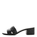 Lambskin Quilted Mules 40 Black