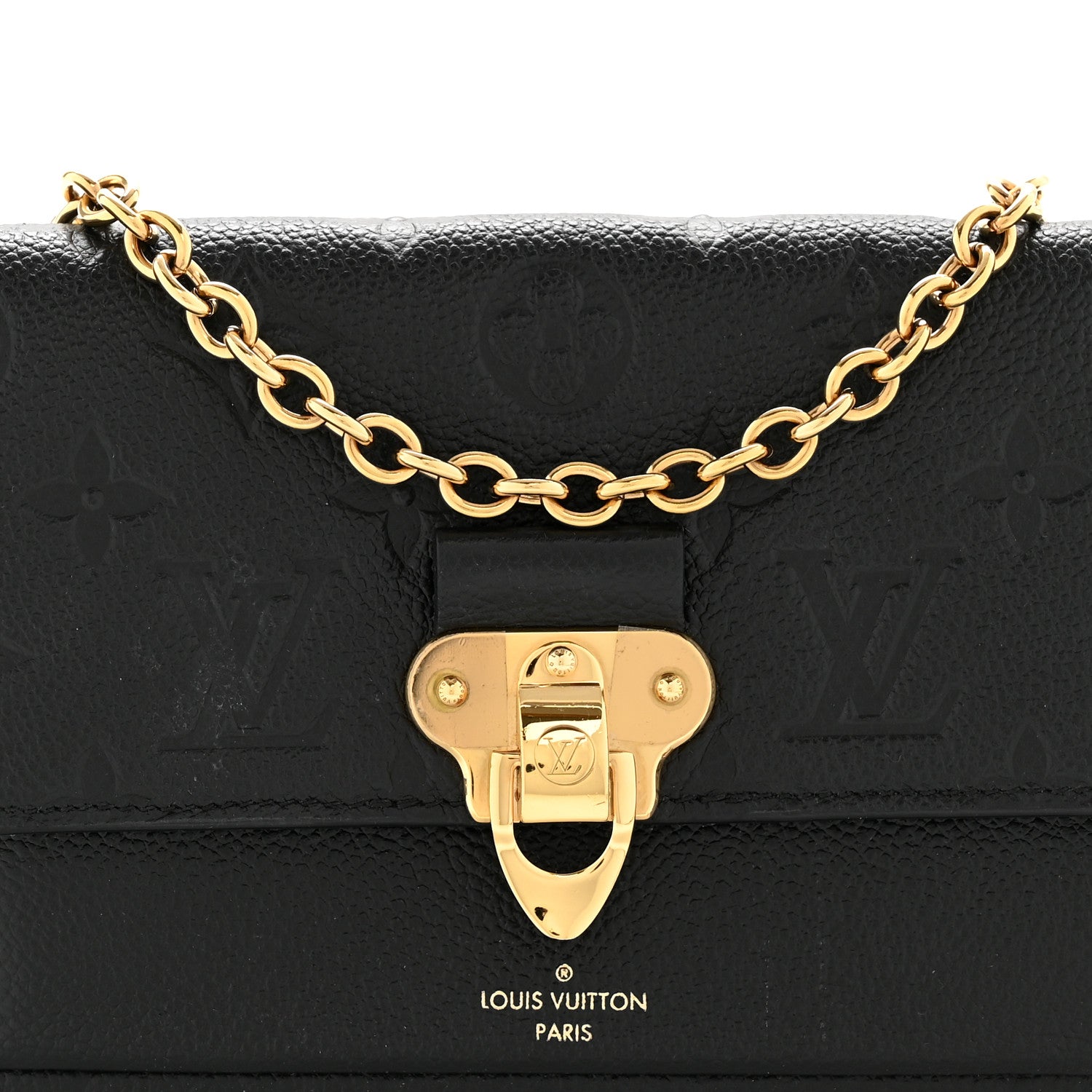 Louis Vuitton Empreinte Vavin Chain Wallet Black