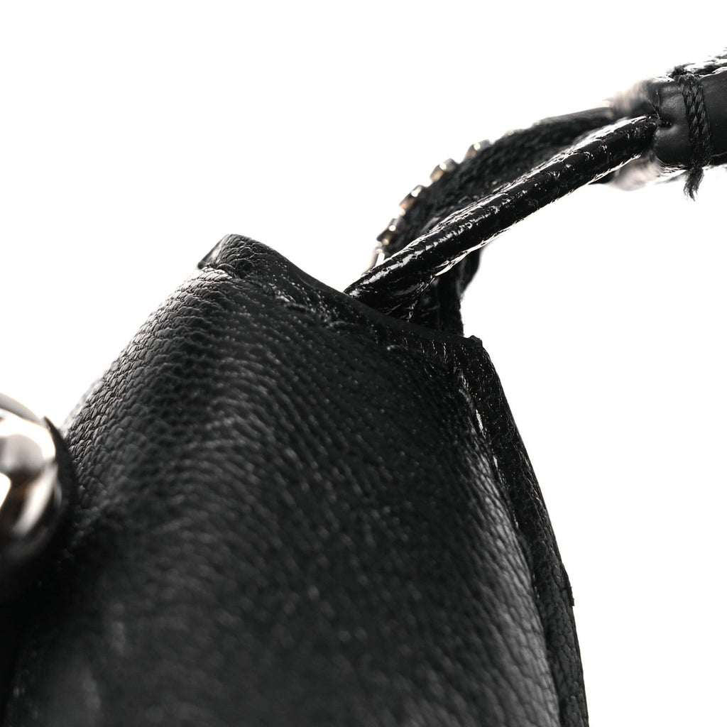 Gucci Grained Calfskin Medium Brea Crossbody Bag Black