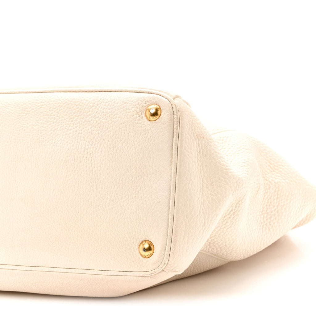 Prada Vitello Daino Tote Talco