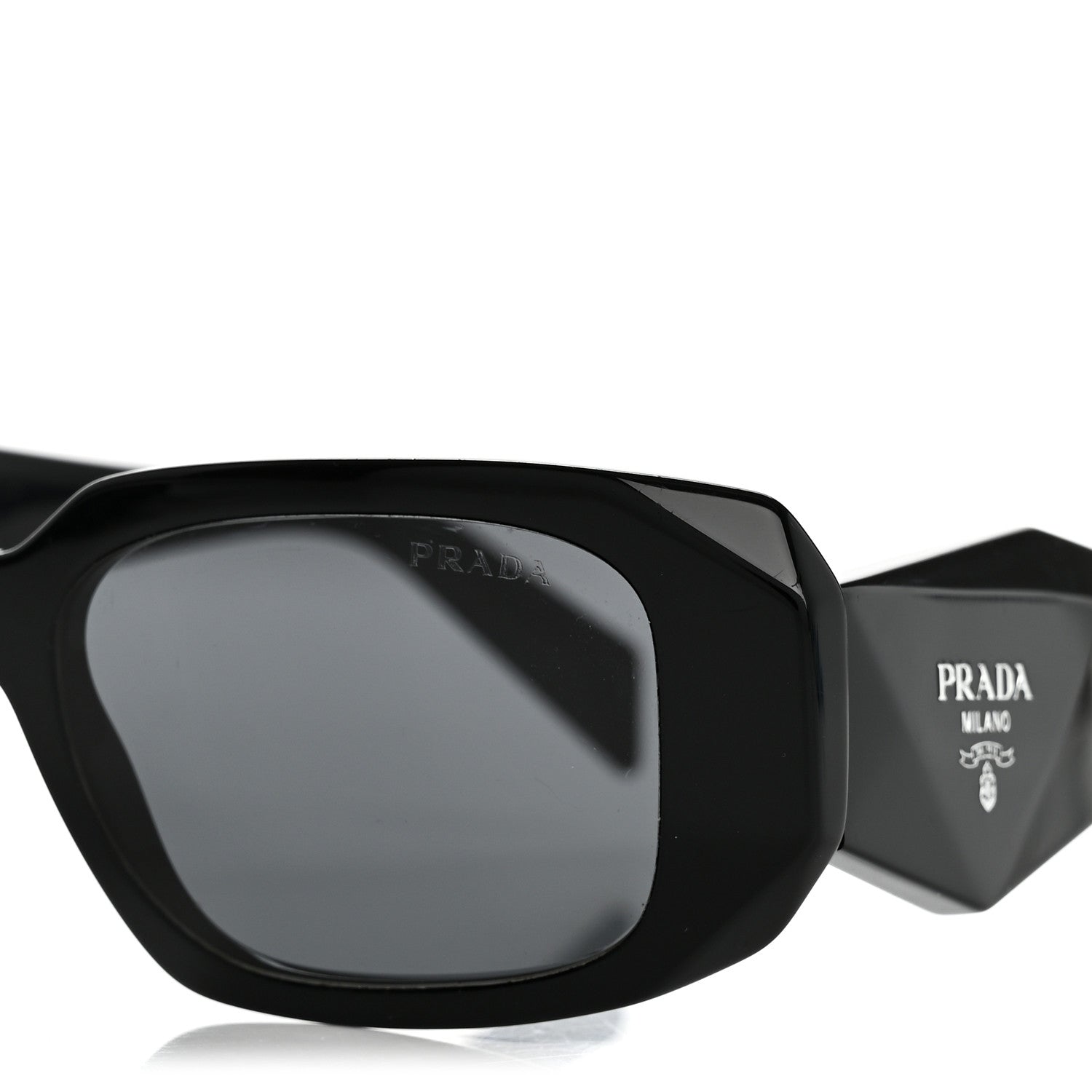 Prada Acetate Symbole Sunglasses SPR 17W Black