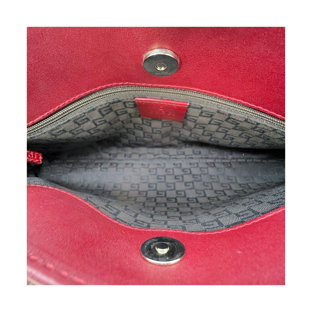 Gucci Baguette Leather Shoulder Bag
