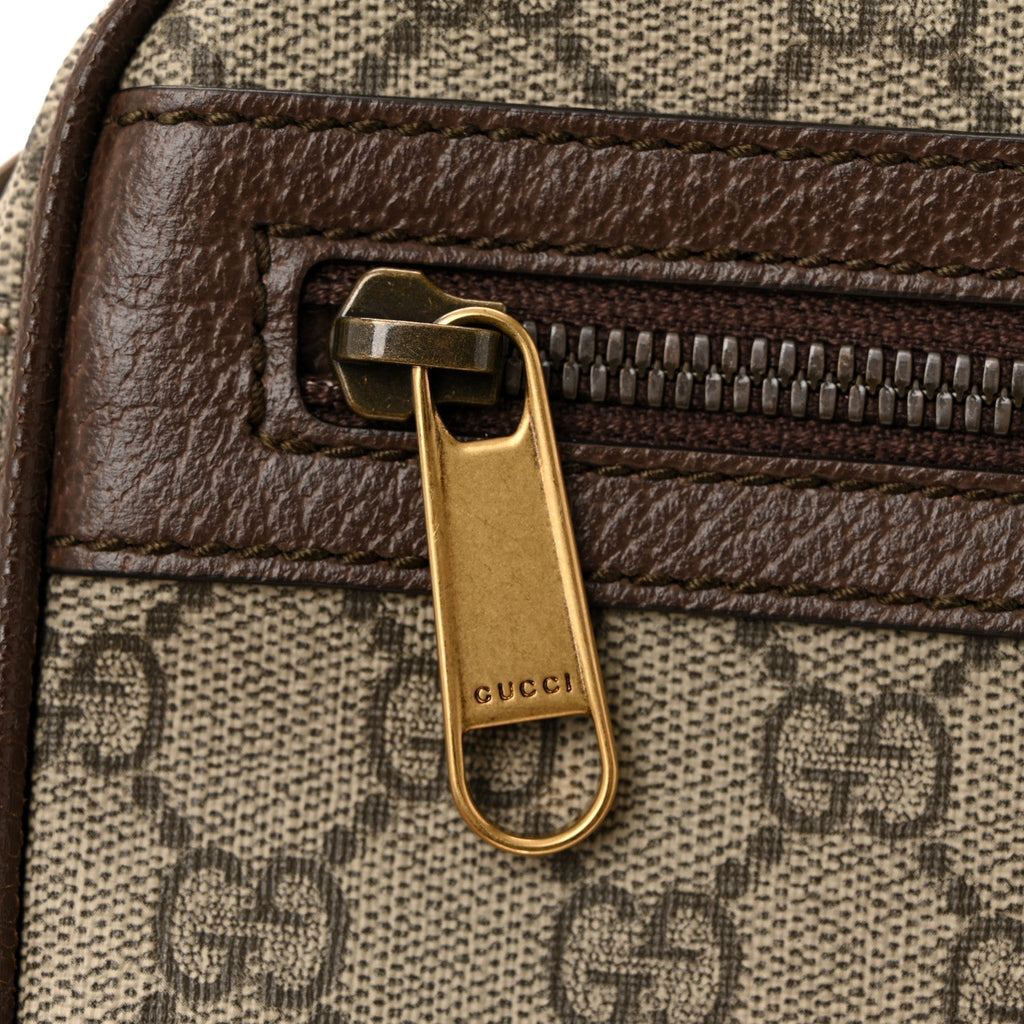 Gucci Soft GG Supreme Monogram Medium Ophidia Belt Bag Dark Brown