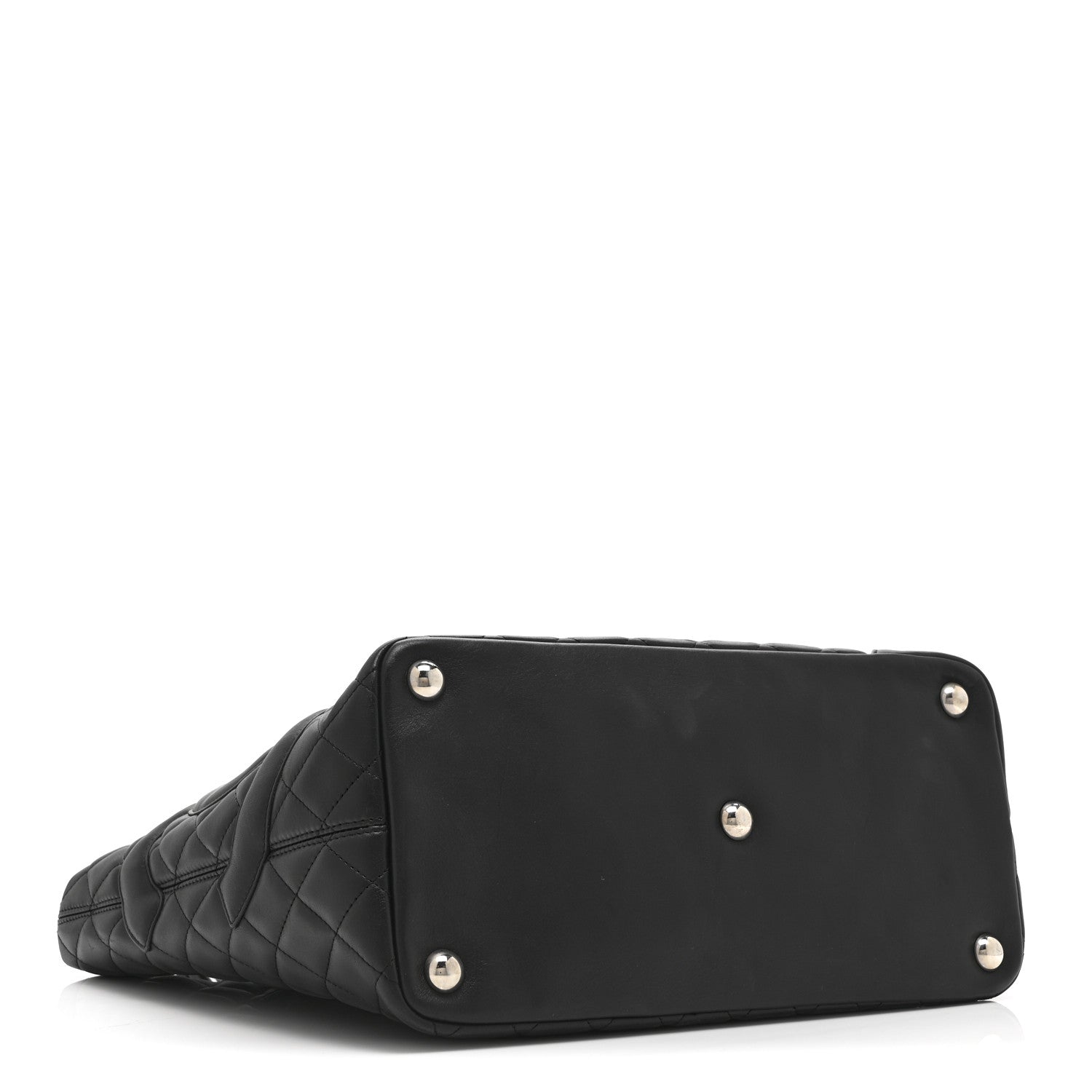 Chanel Calfskin Quilted Large Cambon Tote Black