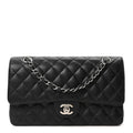 Chanel Caviar Quilted Medium Double Flap Black
