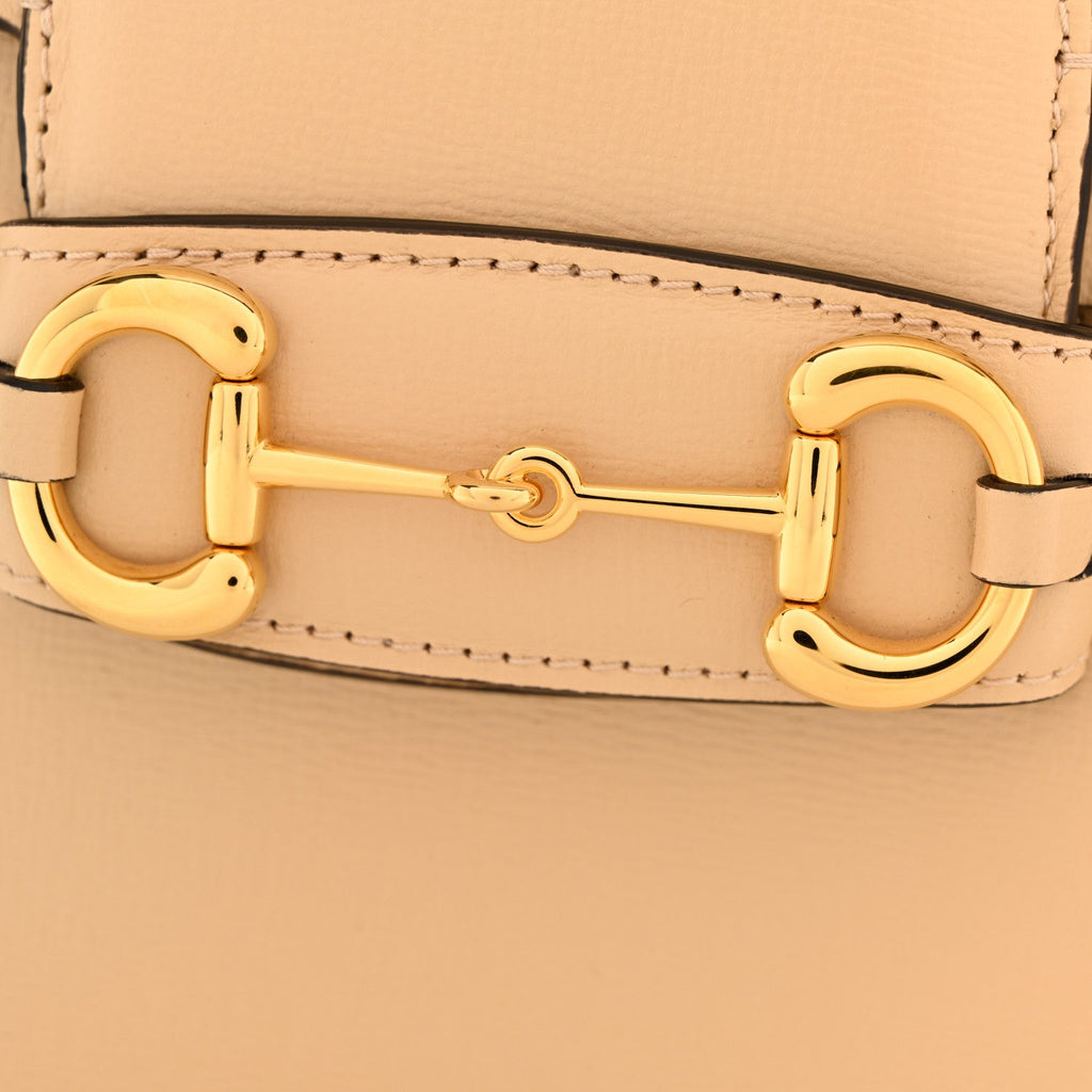Gucci Azalea Calfskin Horsebit 1955 Shoulder Bag Bubble Tea