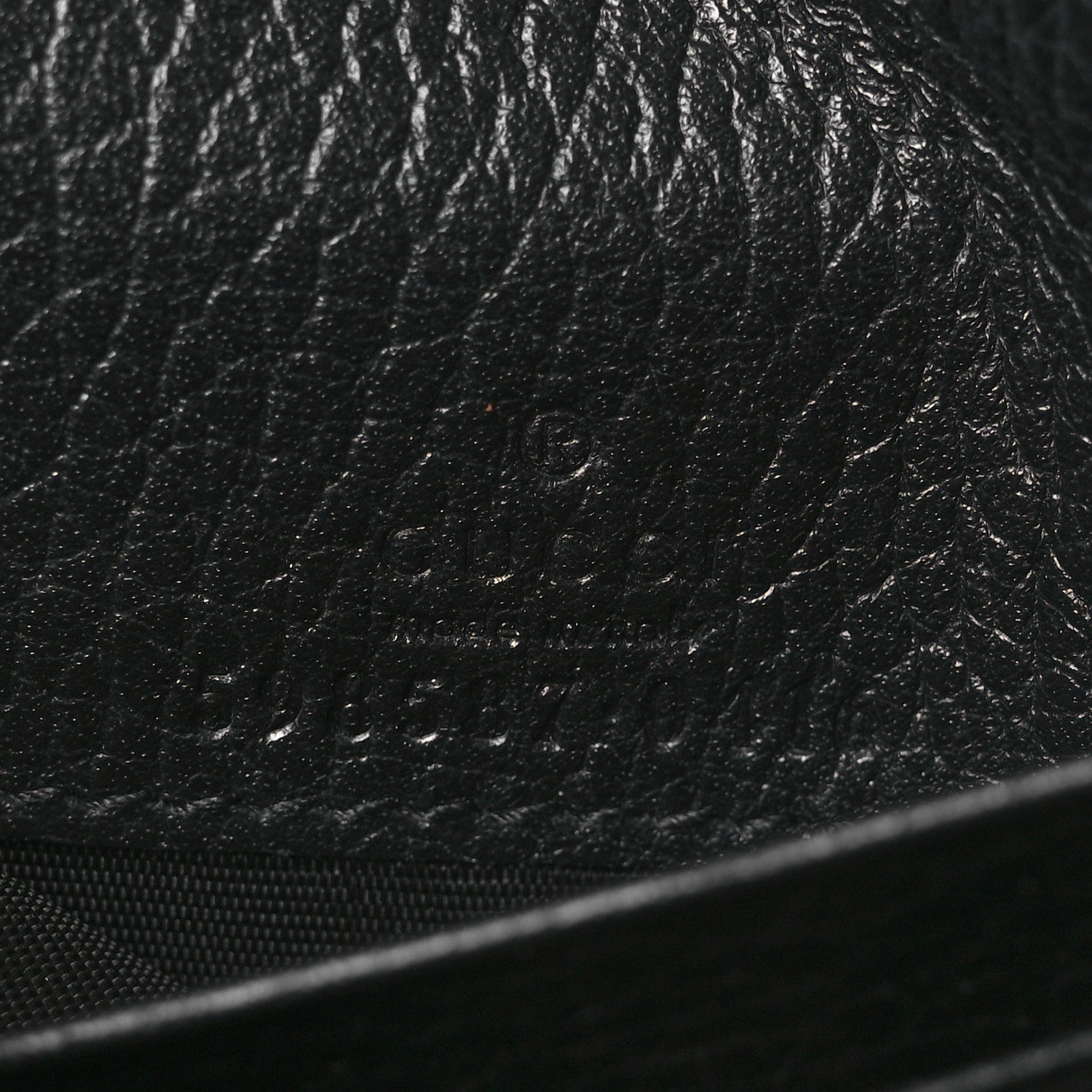 Gucci Dollar Calfskin GG Supreme Monogram Medium GG Marmont Wallet Black Beige Ebony