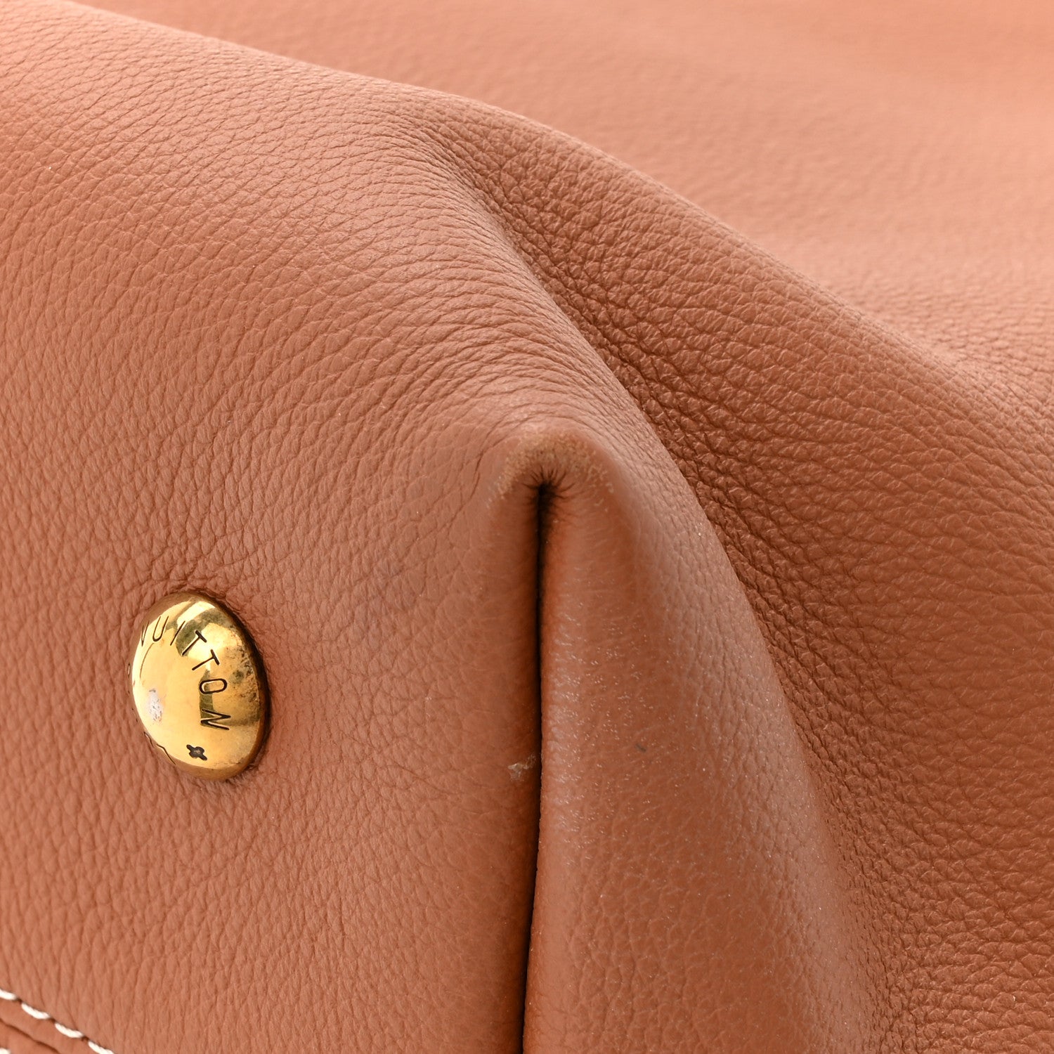Louis Vuitton Grained Calfskin Low Key Hobo PM Cognac