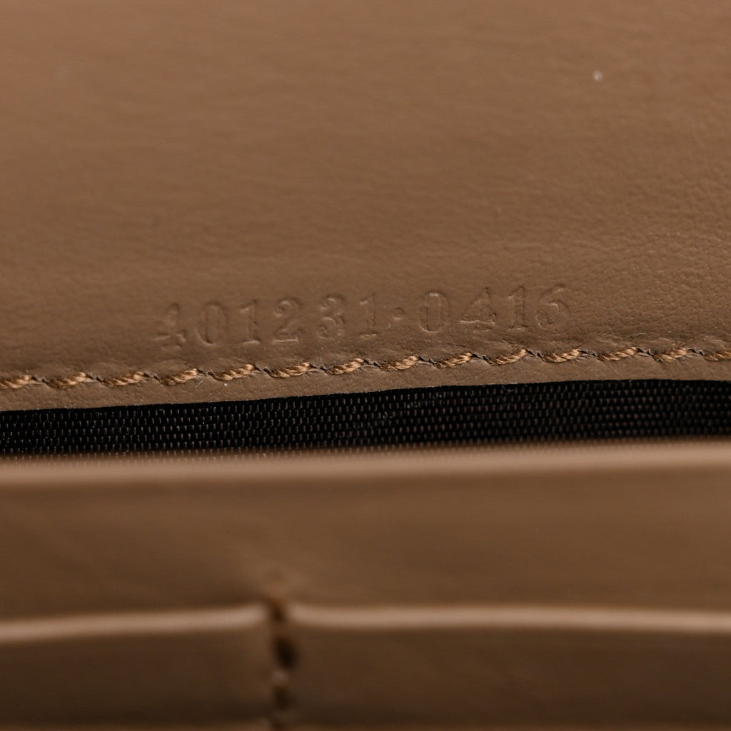 Gucci GG Supreme Monogram Mini Dionysus Chain Wallet Beige Taupe