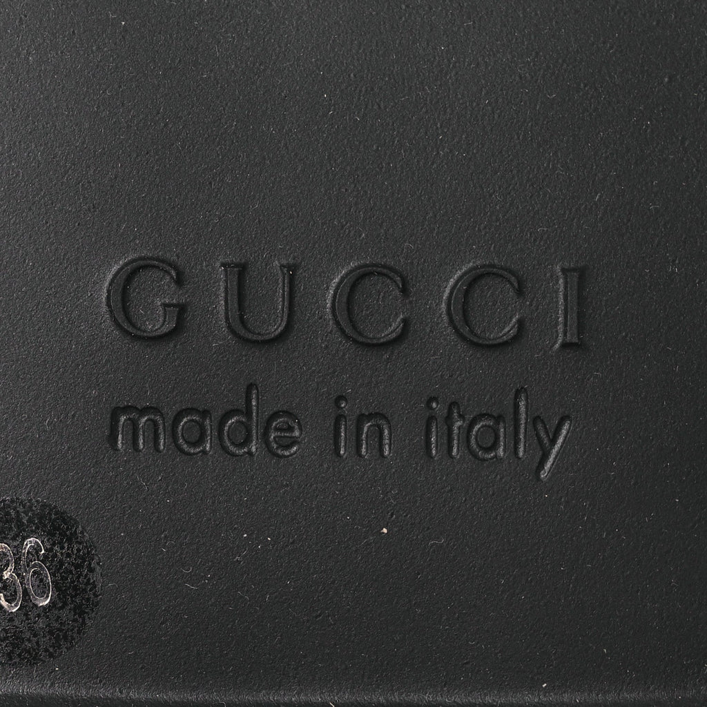 Gucci Spice Lux Nappa Web Combat Boots 36 Black