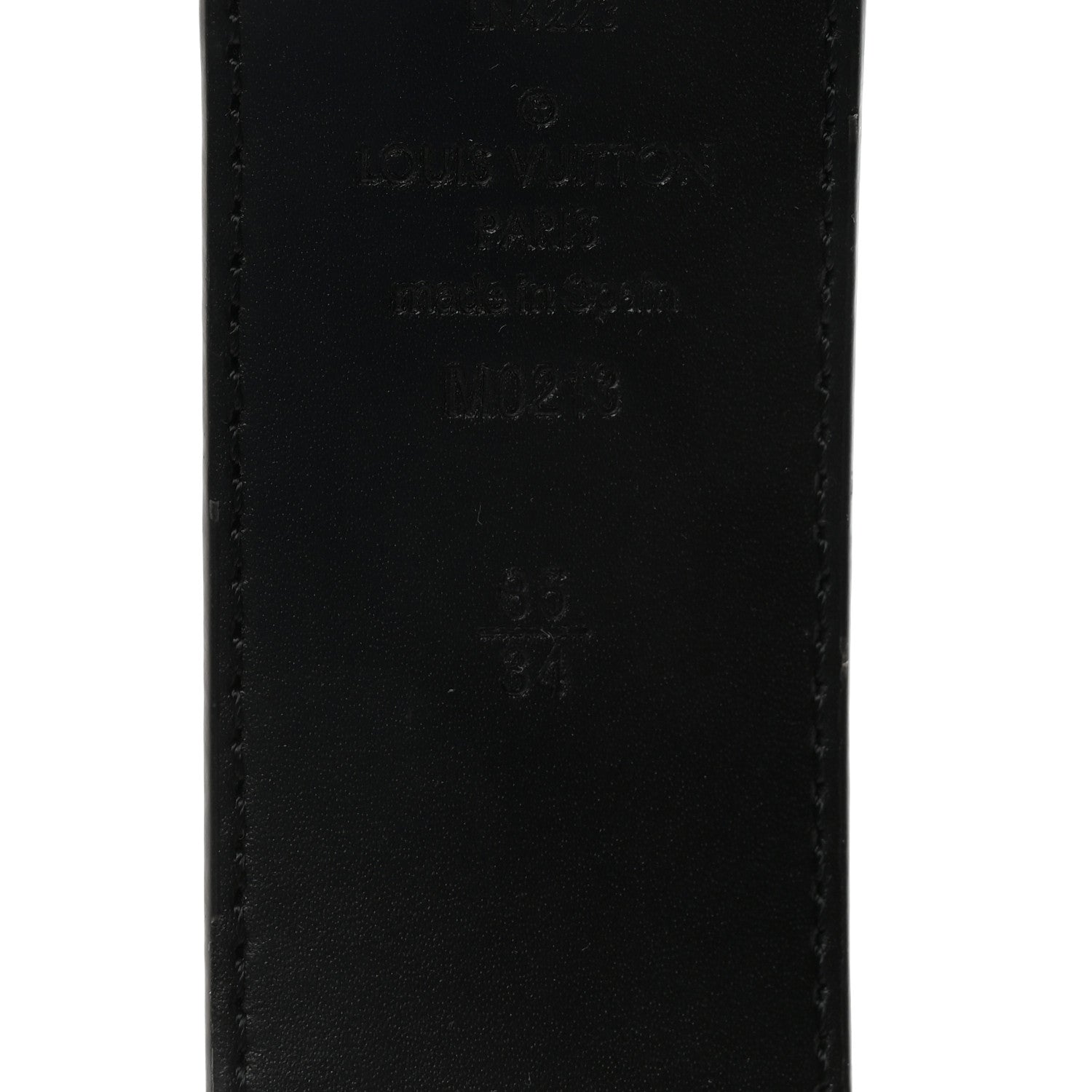 Louis Vuitton Damier Graphite 40mm LV Initiales 85 34 Belt