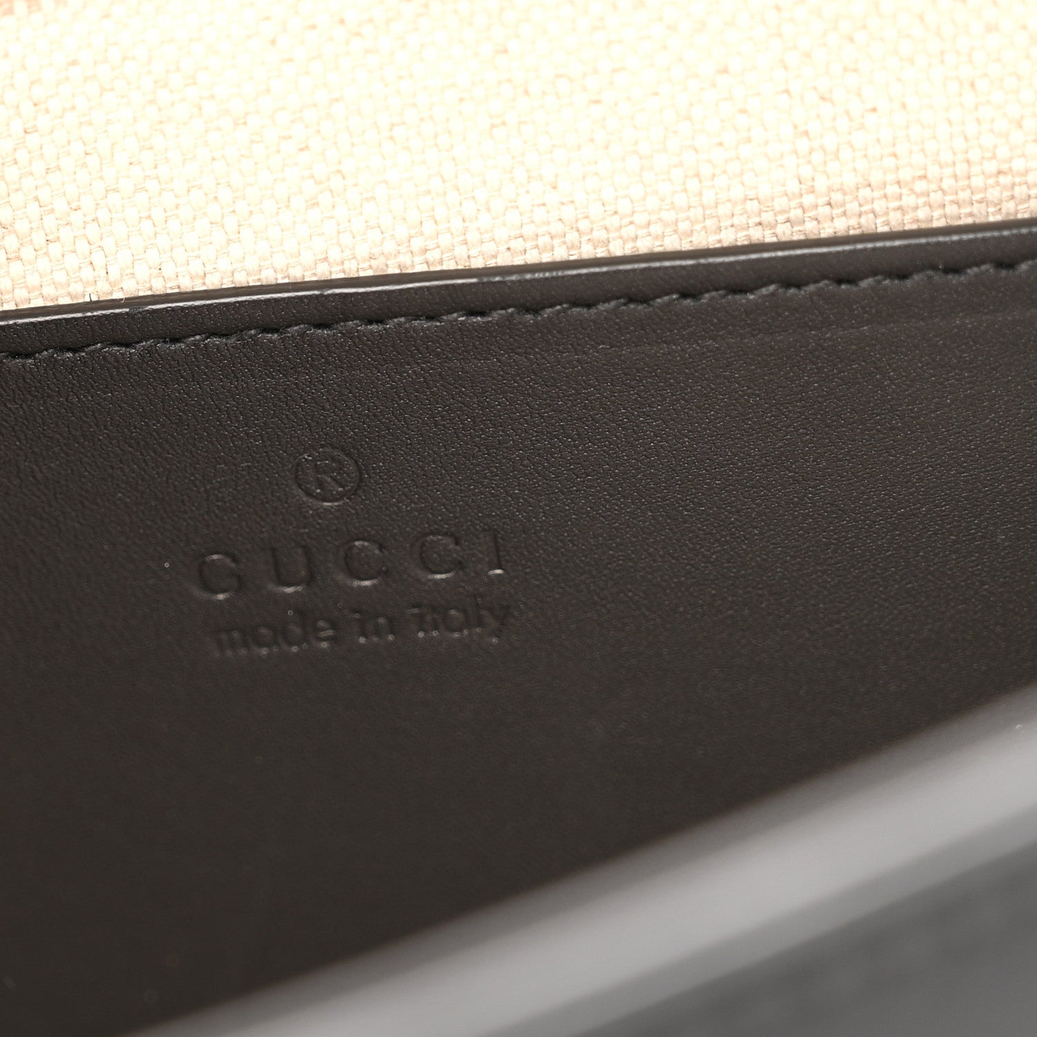 Gucci Charisma Calfskin Gucci Embossed Shoulder Flap Bag Black
