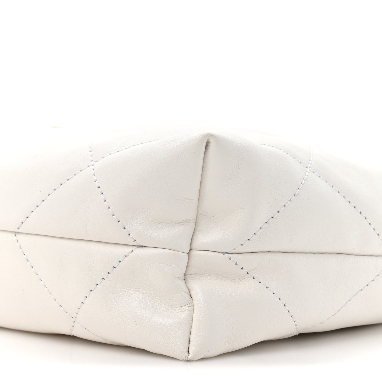 Chanel Shiny Calfskin Quilted Small Chanel 22 White