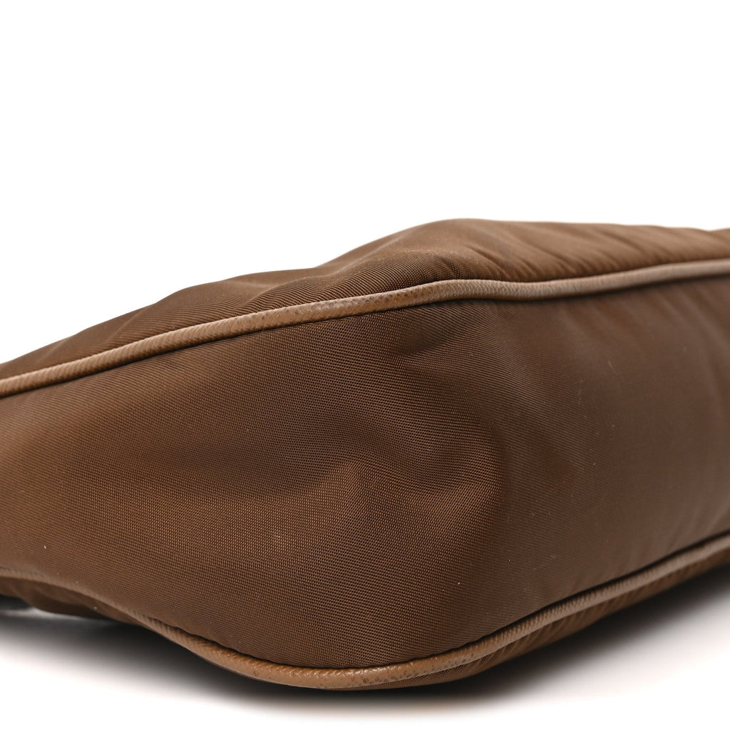 Prada Nylon Re-Edition 2005 Shoulder Bag Cacao