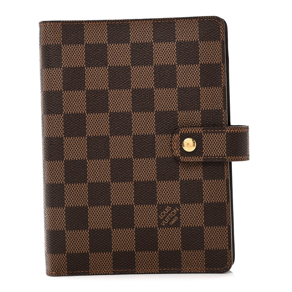 Louis Vuitton Damier Ebene Medium Ring Agenda Cover