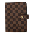 Louis Vuitton Damier Ebene Medium Ring Agenda Cover