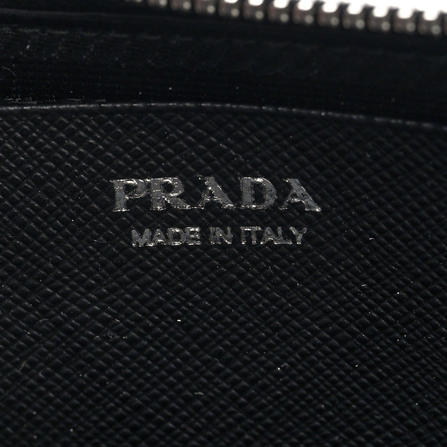 Prada Saffiano Mini Triangle Crossbody Pouch Black
