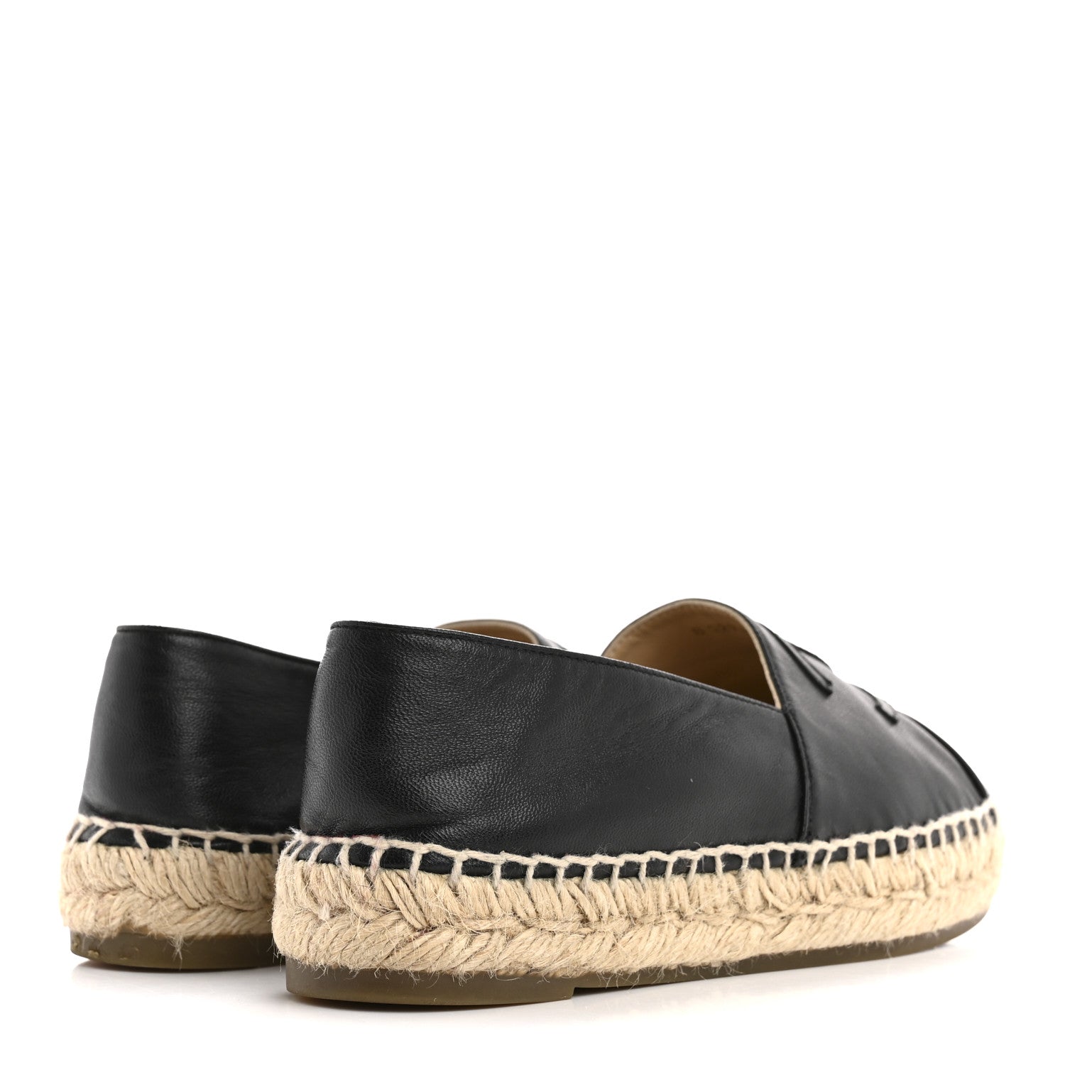 Lambskin CC Espadrilles 36 Black