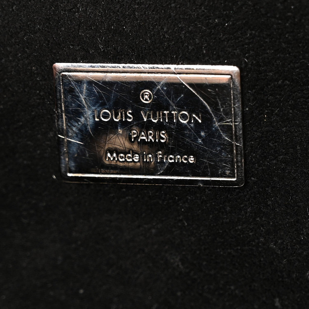 Louis Vuitton Patent Monogram Hot Springs Backpack Black White