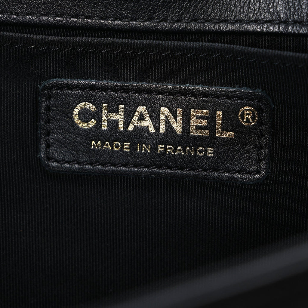 Chanel Calfskin Quilted Medium Boy Flap Black