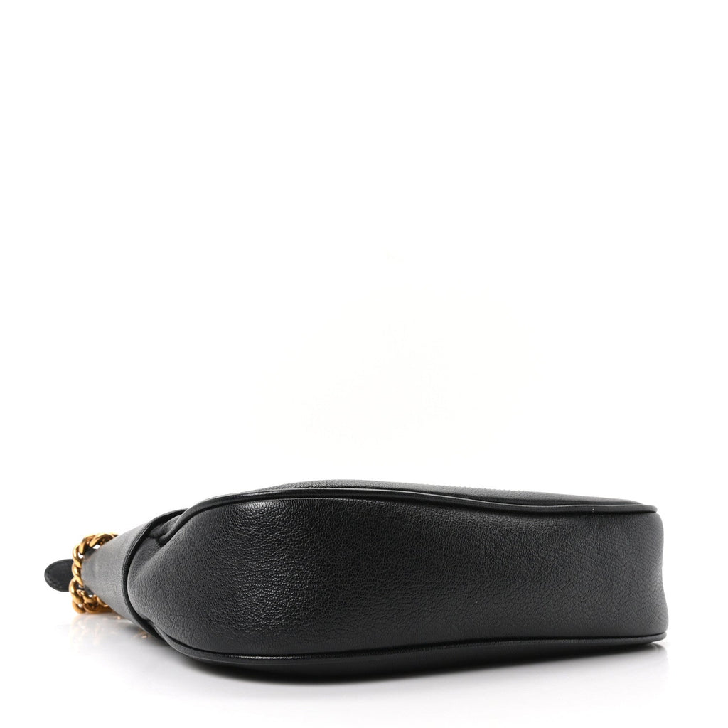 Gucci Goatskin Small Aphrodite Shoulder Bag Black