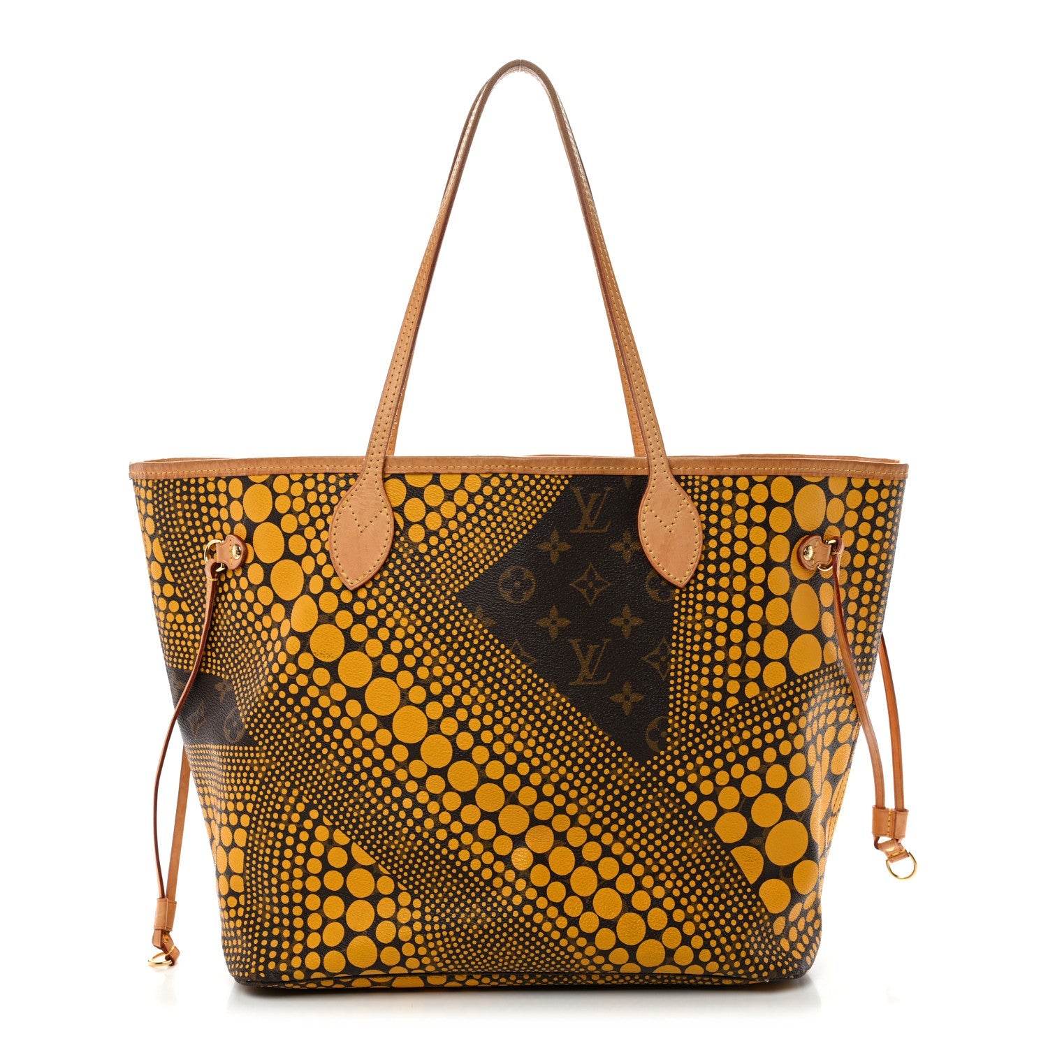 Louis Vuitton Monogram Kusama Waves Neverfull MM Yellow