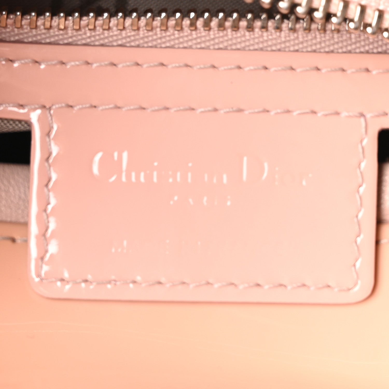 Christian Dior Patent Cannage Medium Lady Dior Light Pink