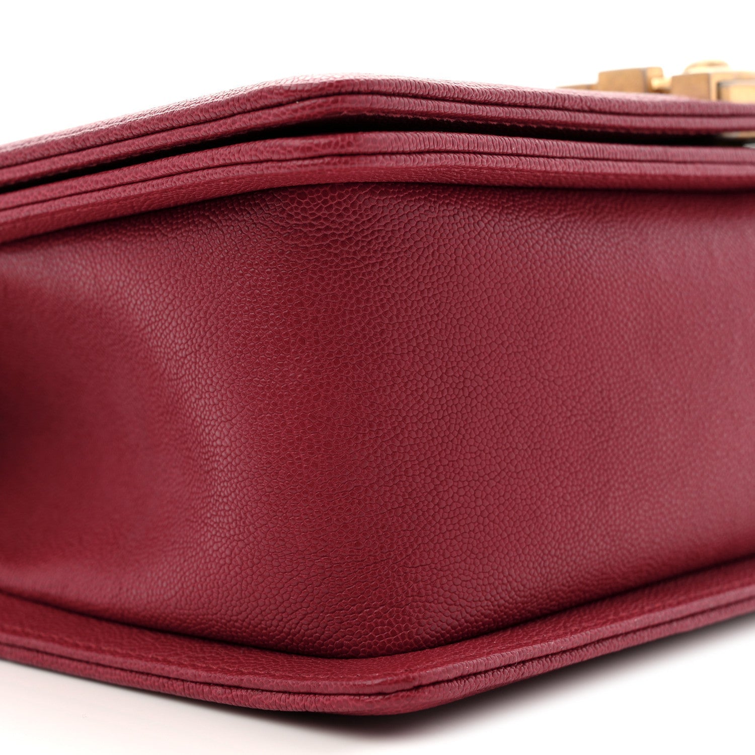 Chanel Caviar Quilted Medium Boy Flap Red
