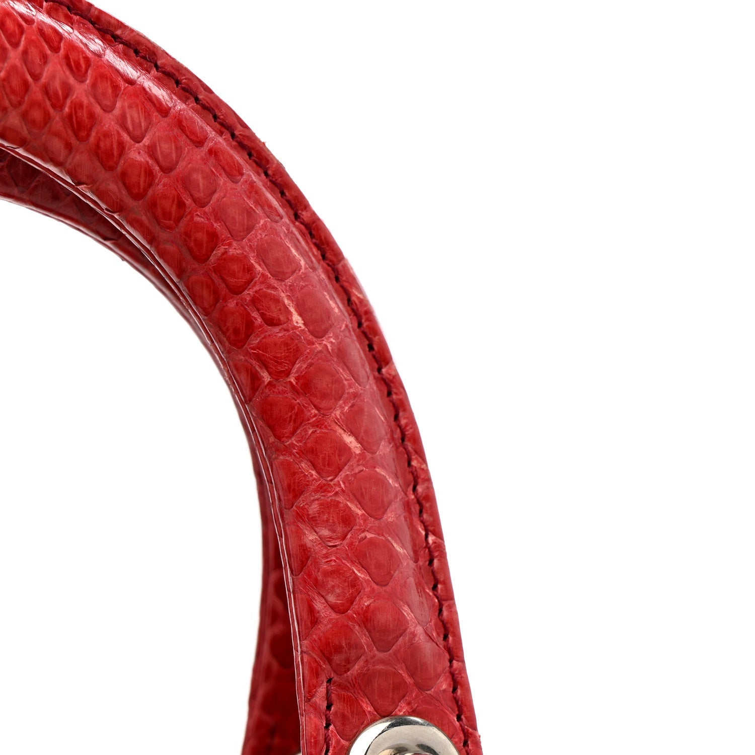 Christian Dior Snakeskin Medium Lady Dior Pink