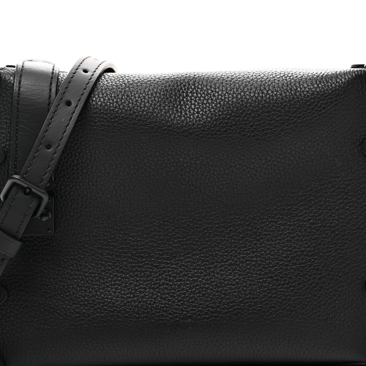 Louis Vuitton Calfskin Side Trunk MM Black