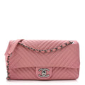 Chanel Lambskin Quilted Medium CC Crossing Flap Pink