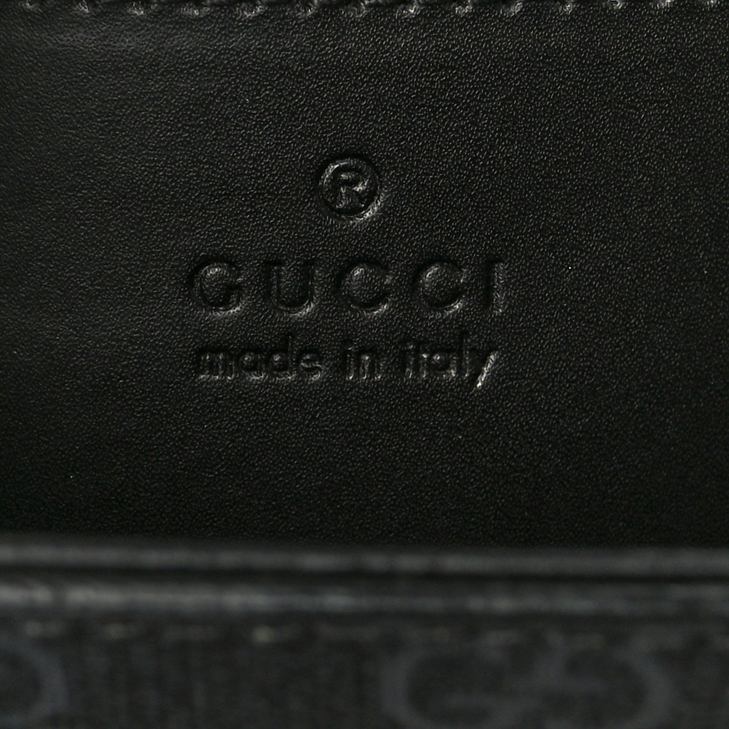 Gucci GG Supreme Monogram Appia Calfskin Web Mini Tote Bag Black