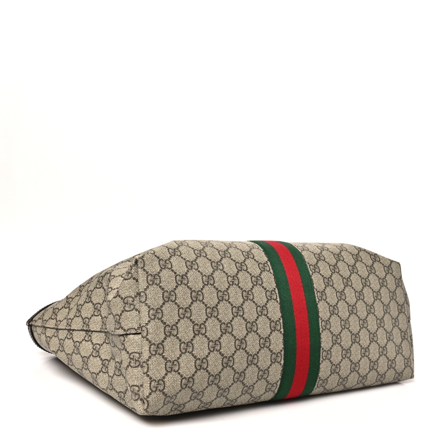 Gucci GG Supreme Monogram Medium Ophidia Shopping Tote Brown