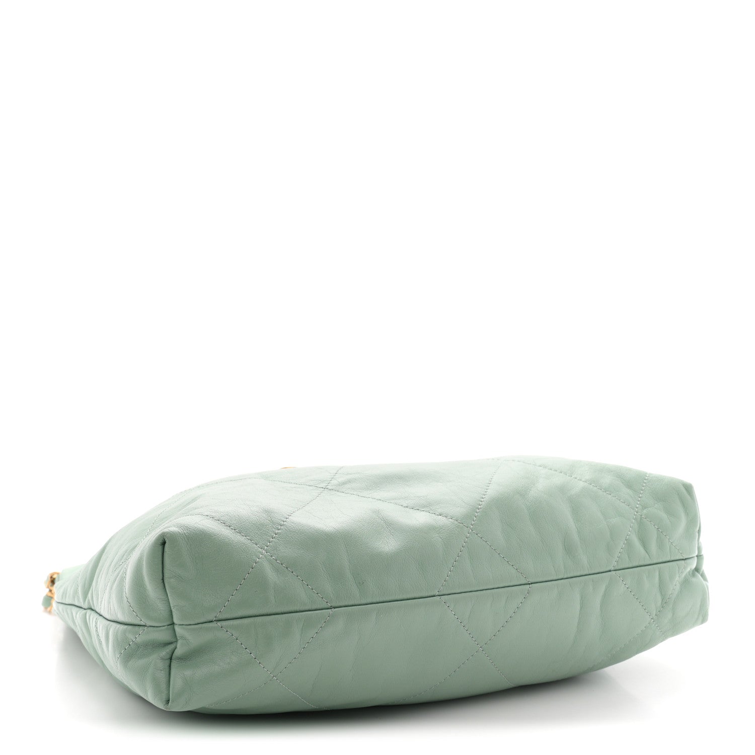 Chanel Shiny Calfskin Quilted Small Chanel 22 Light Green