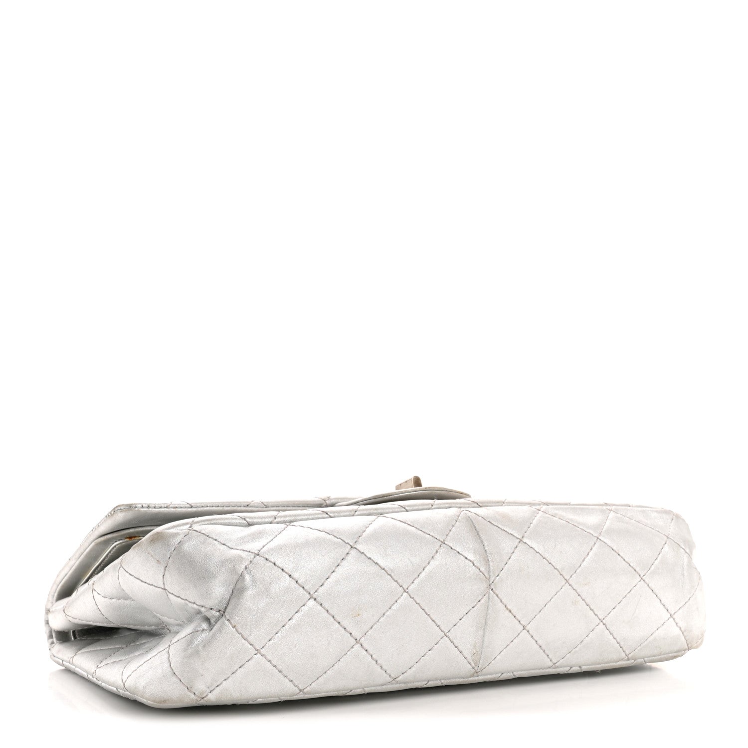 Chanel Metallic Lambskin Quilted 2.55 Reissue 227 Flap Silver