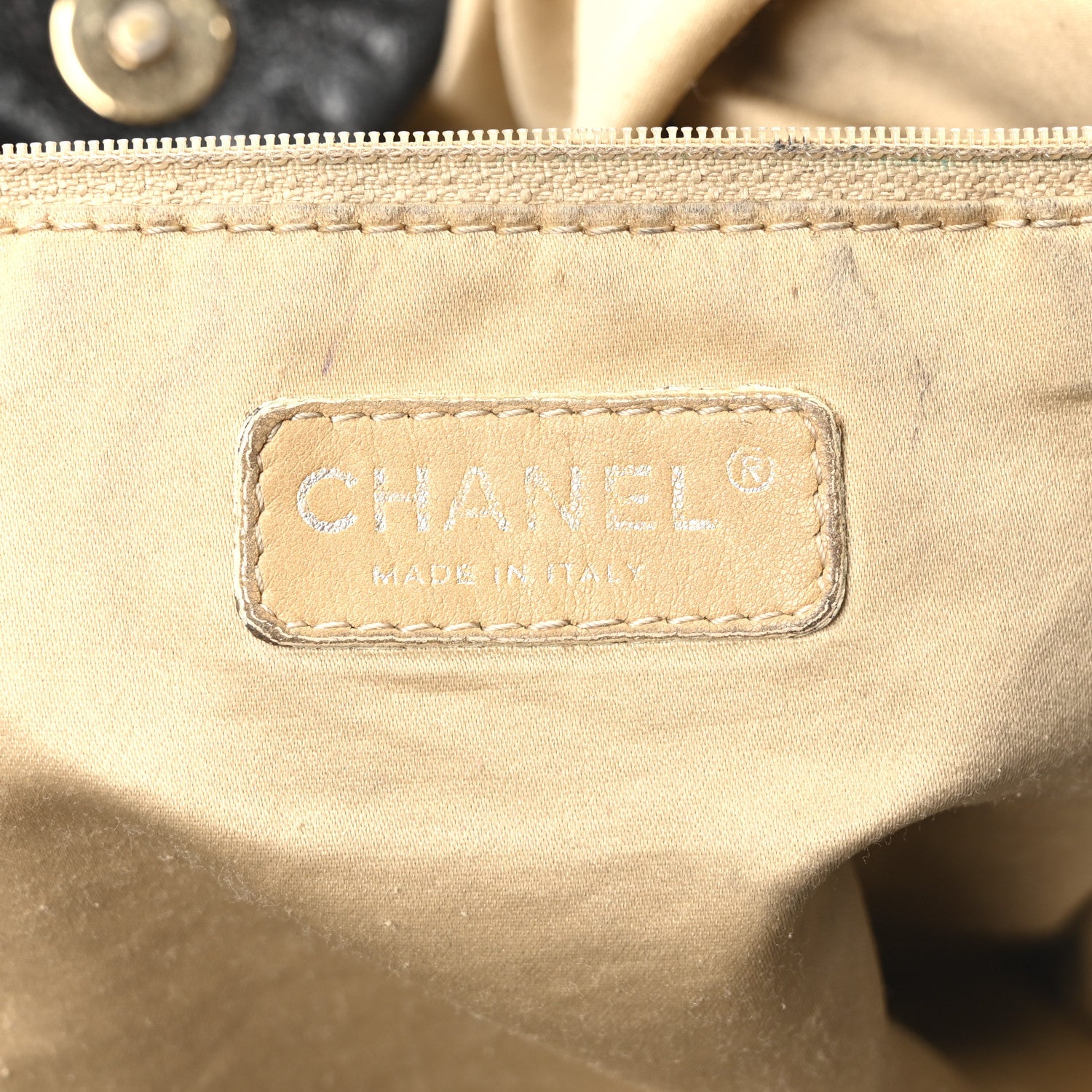 Chanel Vinyl XL Rock and Chain Flap Black