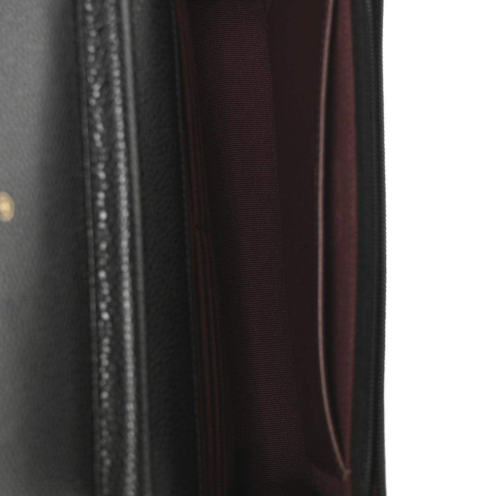 Chanel Caviar Quilted Wallet on Chain WOC Black
