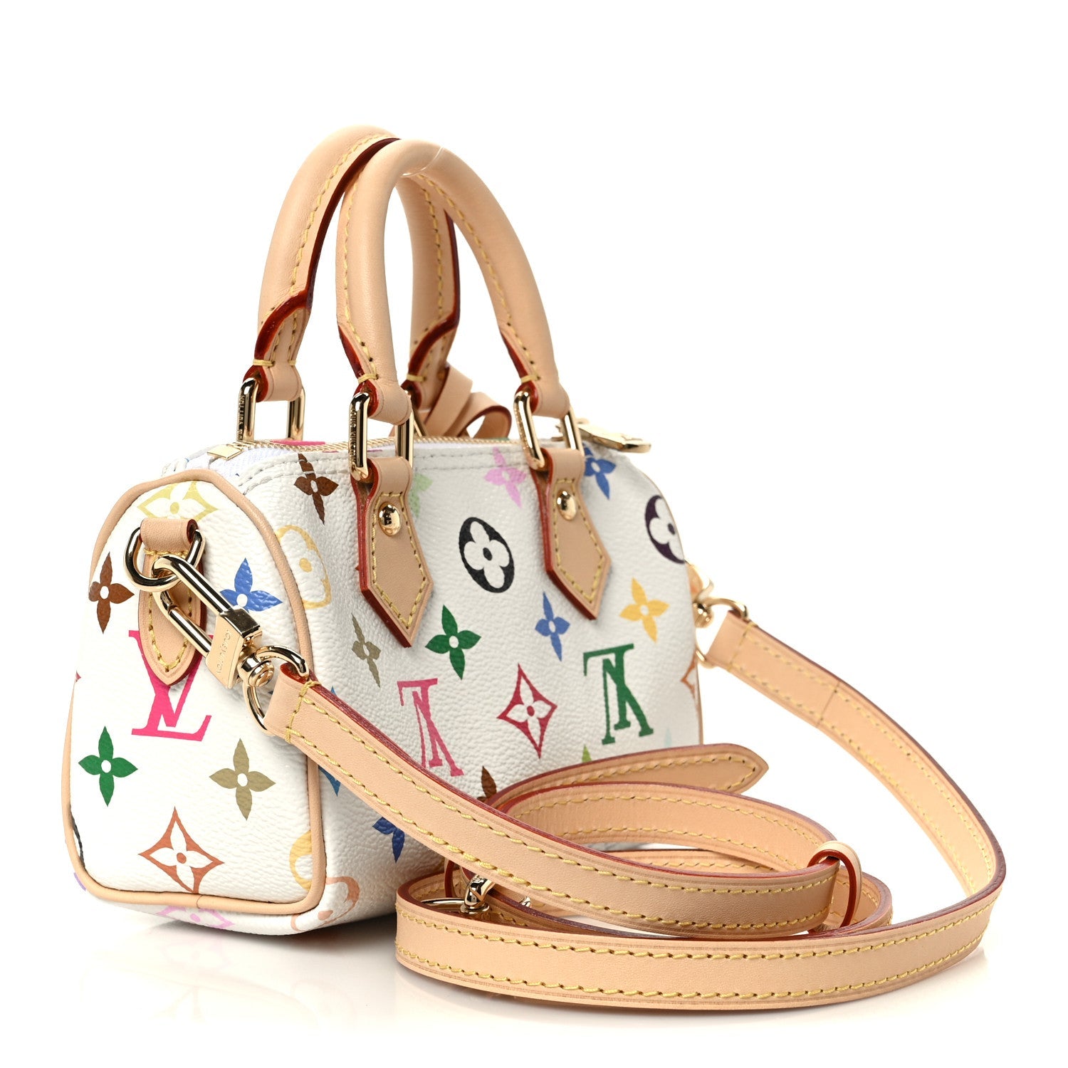 Louis Vuitton LV X TM Monogram Multicolor Nano Speedy White
