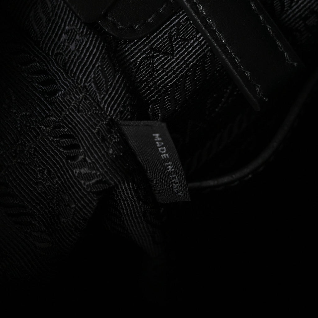 Prada X JAMES JEAN Vitello DNA Flat Messenger Bag Black