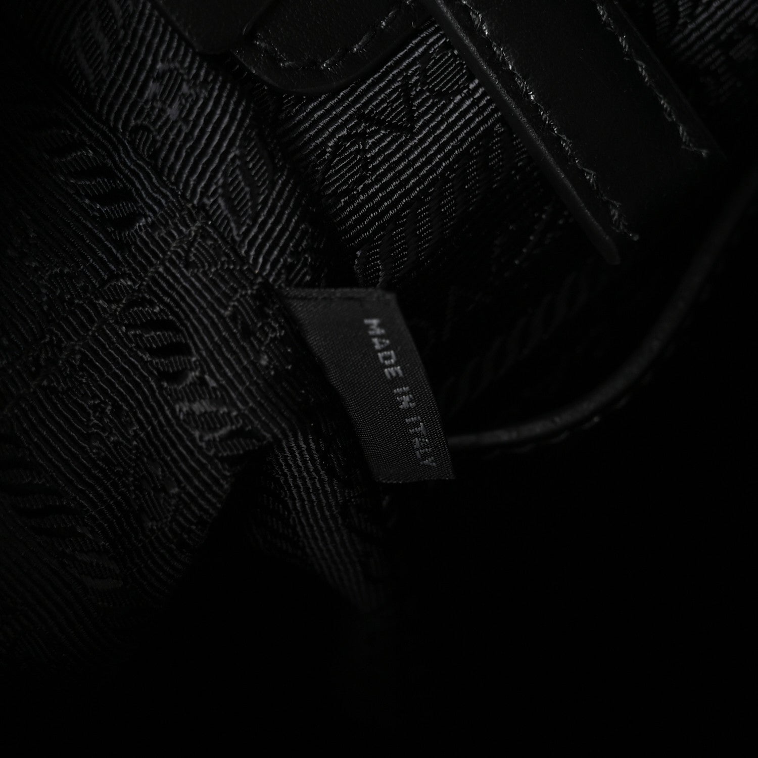 Prada X JAMES JEAN Vitello DNA Flat Messenger Bag Black