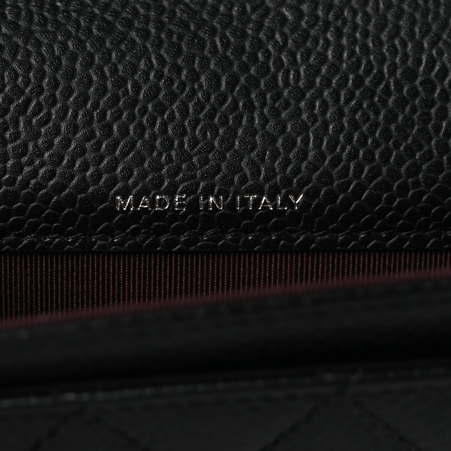 Caviar Quilted Flap Card Holder Wallet Black