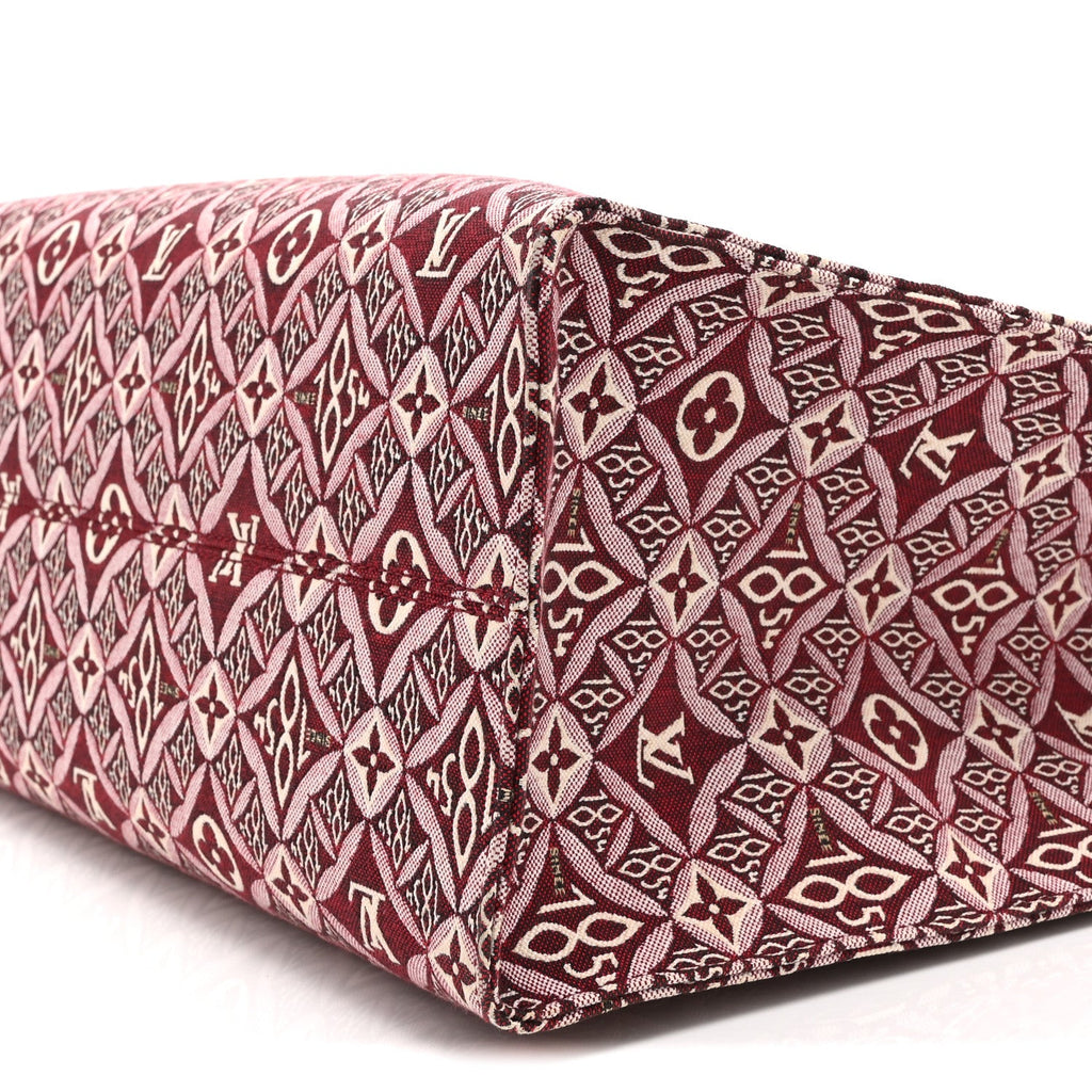 Louis Vuitton Jacquard Since 1854 Onthego GM Bourdeaux