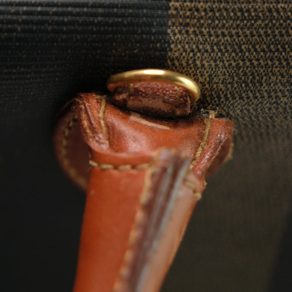 Fendi Pequin Canvas Handbag - '10s