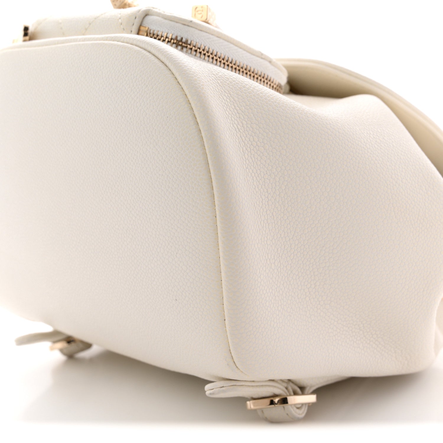 Chanel Caviar Quilted Mini Business Affinity Backpack White