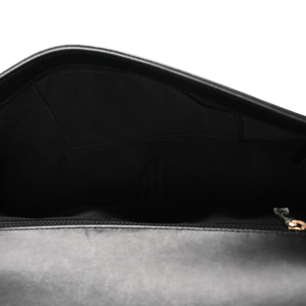 Chanel Lambskin Quilted New Medium Boy Flap Black